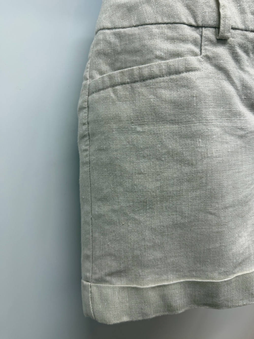 Apt. 9 Natural Beige With Gold Metallic Linen-Blend Shorts - Picture 2 of 7